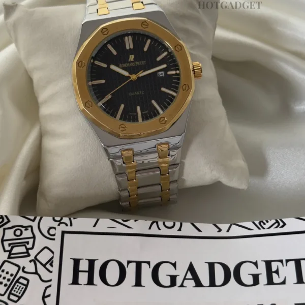 AP Piguet - (Analog Watch) – Black Dial / Gold & Silver Strap