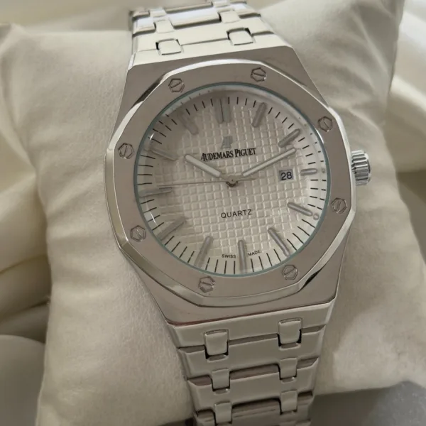 AP Piguet - (Analog Watch) – White Dial / Silver Strap