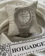 AP Piguet - (Analog Watch) – White Dial / Silver Strap