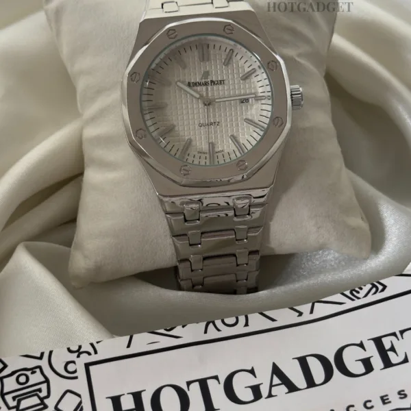 AP Piguet - (Analog Watch) – White Dial / Silver Strap
