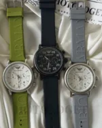 Armani-AR1807 Luigi (Chronograph Watch) – White Dial / Green Strap