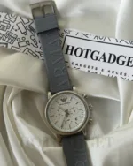 Armani-AR1807 Luigi (Chronograph Watch) – White Dial / Grey Strap