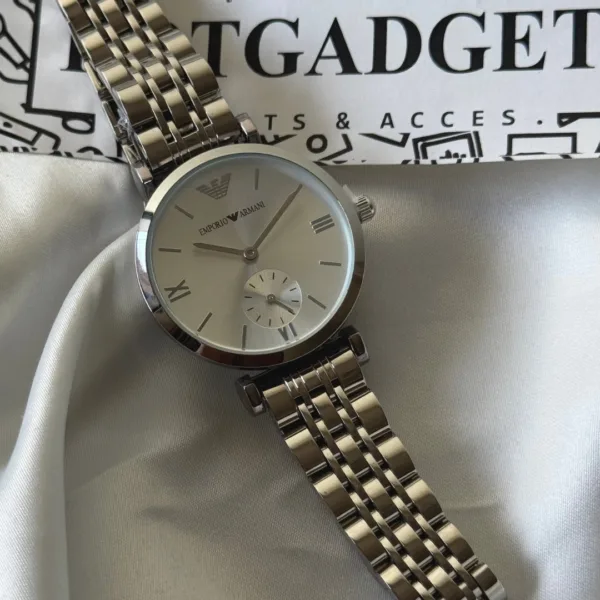 Armani-AR1819 (Chronograph Watch) – Silver