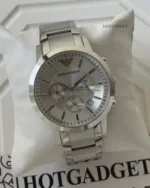 Armani-AR2434 (Chronograph Watch) – Silver