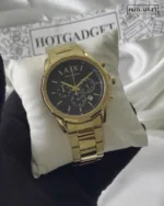 Armani-AX1721 (Chronograph Watch) – Black Dial / Gold Strap – video