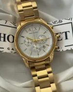 Armani-AX1721 (Chronograph Watch) – White Dial / Gold Strap