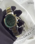 Armani-AX1771 (Chronograph Watch) – Green Dial / Gold & Silver Strap – video