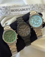 Armani-AX1771 (Chronograph Watch) – Mint Blue Dial / Silver Strap
