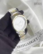 Armani-AX1771 (Chronograph Watch) – White Dial / Gold & Silver Strap – video