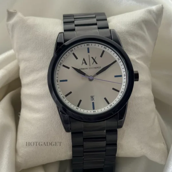 Armani-AX2857 (Analog Watch) – Silver Dial / Black Strap