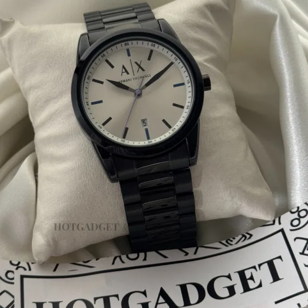 Armani-AX2857 (Analog Watch) – Silver Dial / Black Strap