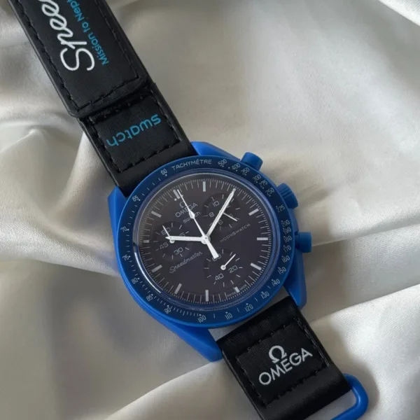 Bioceramic MoonSwatch (Chronograph Watch) Neptune