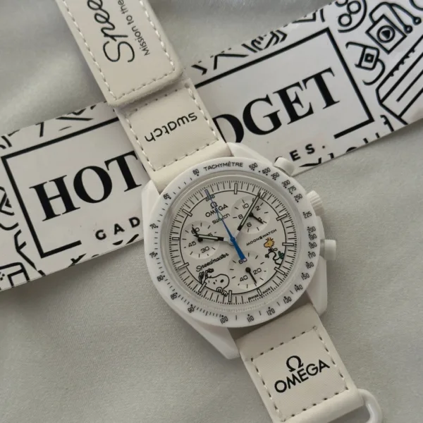 Bioceramic MoonSwatch (Chronograph Watch) – White