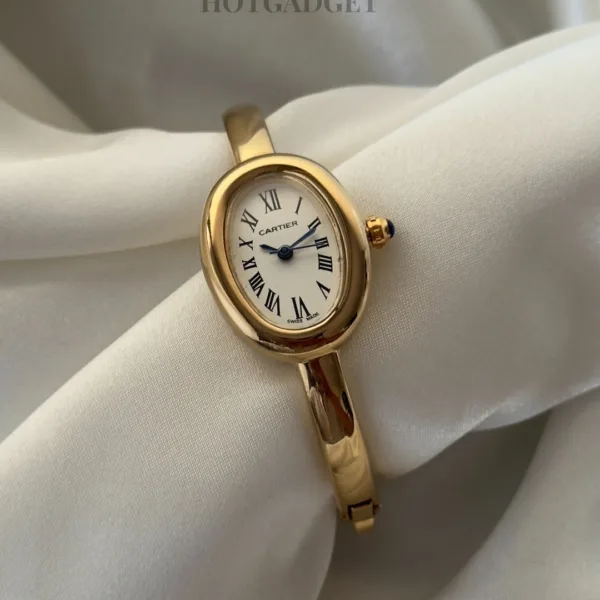 Cartier-Baignoire - (Bracelet Watch) Gold – White Dial / Gold Strap
