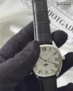 Cartier-Drive Moon (Chronograph Watch) – White Dial / Black Strap – video