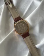 Cartier-Drive Moon (Chronograph Watch) – White Dial / Brown Strap