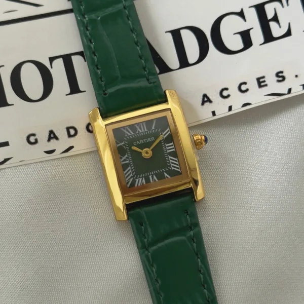 Cartier-TANK - (Analog Watch) – Green