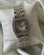 Cartier-Tortue - (Analog Watch) – White Dial / Silver Strap