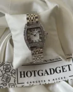 Cartier-Tortue - (Analog Watch) – White Dial / Silver Strap