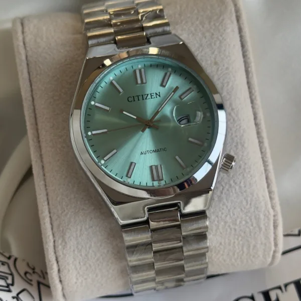 CTZN Tsuyosa (Analog Watch) – Mint Dial / Silver Strap