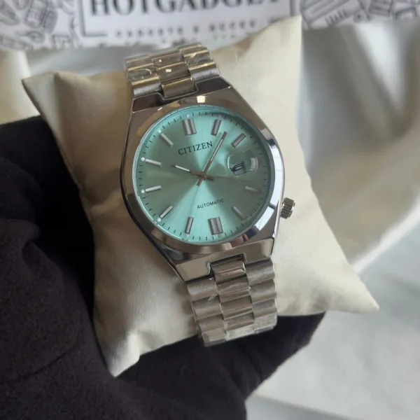CTZN Tsuyosa (Analog Watch) – Mint Dial / Silver Strap