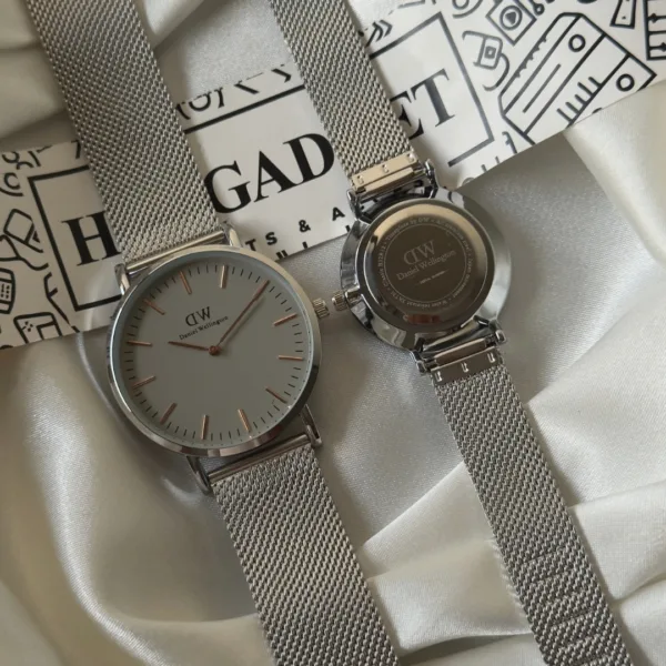 DW Classic Mesh Couple (Analog Watch) – Silver