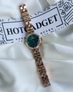 DW Elan (Analog Watch) – Green Dial / Rose Gold Strap