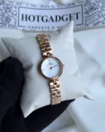 DW Elan (Analog Watch) – White Dial / Rose Gold Strap