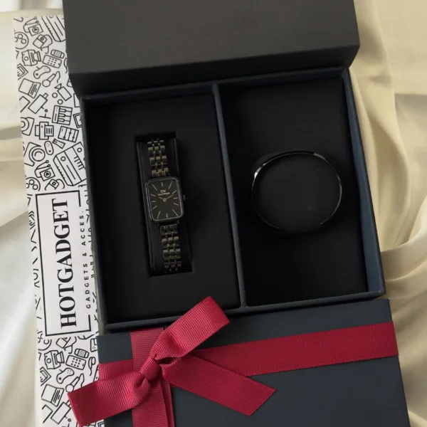 DW Quadro + Classic Bracelet (Combo) – Black