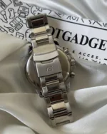 Edifice-EFR-303D (Chronograph Watch) – Black Dial / Silver Strap