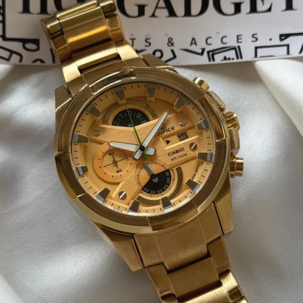 Edifice-EFR-540 (Chronograph Watch) – Gold