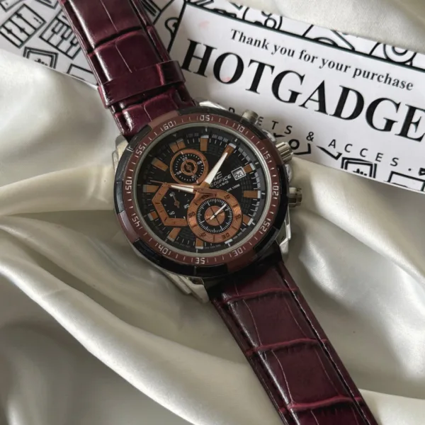 Edifice-EFR539 (Chronograph Watch) – Brown