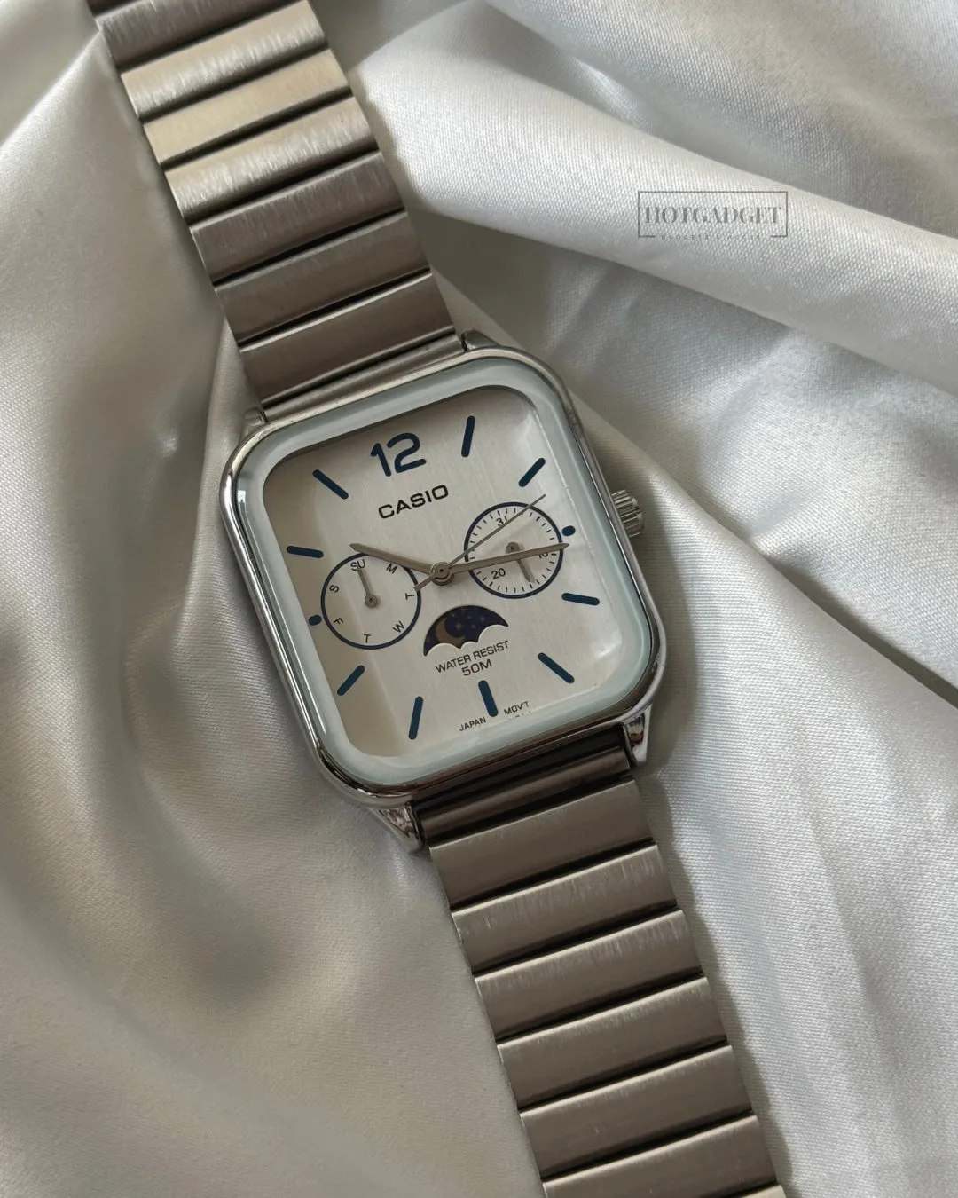 Enticer A2181 (Chronograph) Enticer A2181 (Chronograph) – White Dial / Silver Strap