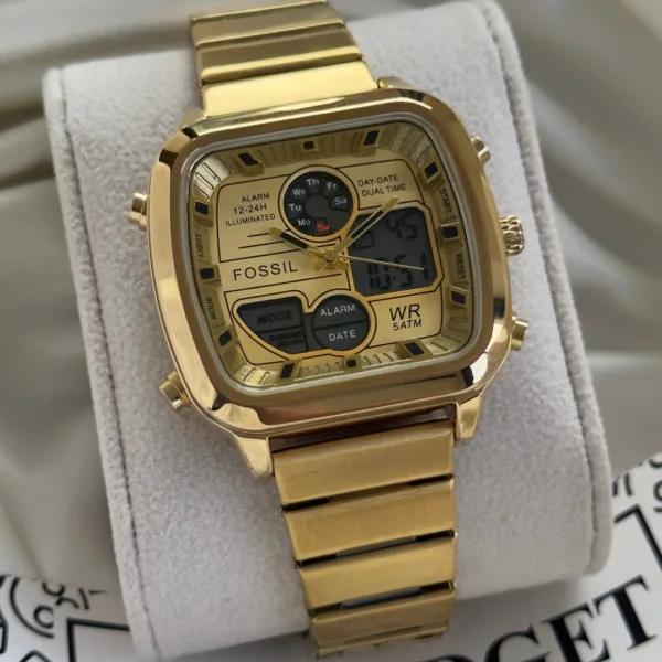 Fossil (Analog-Digital Watch) – Gold