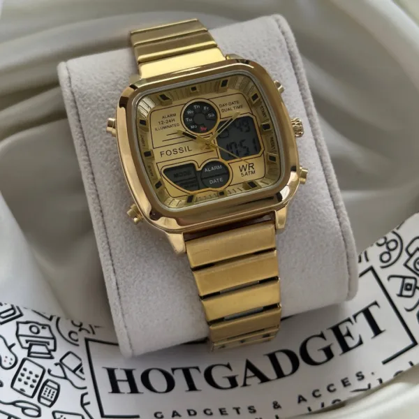 Fossil (Analog-Digital Watch) – Gold