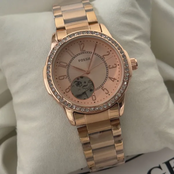 Fossil-Architect (Automatic Watch) – Rose Gold