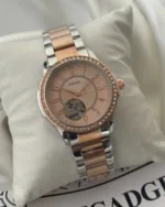 Fossil-Architect (Automatic Watch) – Rose Gold Dial / Rose Gold & Silver Strap