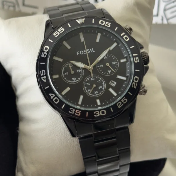 Fossil-BQ2492I (Chronograph Watch) – Black
