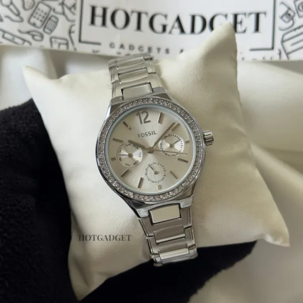 Fossil-BQ3720 (Chronograph Watch) – Silver