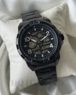 Fossil-Bronson (Automatic Watch) – Black – Silver Numerals