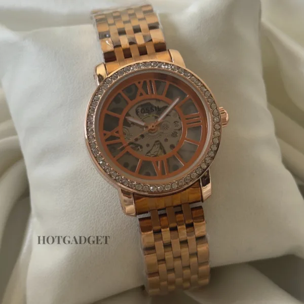 Fossil-Curiosity ME3087 (Automatic Watch) – Rose Gold