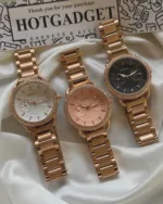 Fossil-ES4264I (Chronograph Watch) – Rose, White & Black Dial / Rose Gold Strap