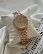 Fossil-ES4264I (Chronograph Watch) – White Dial / Rose Gold Strap