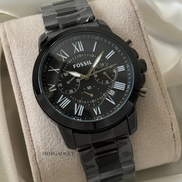 Fossil-FS4832 (Chronograph Watch) – Black