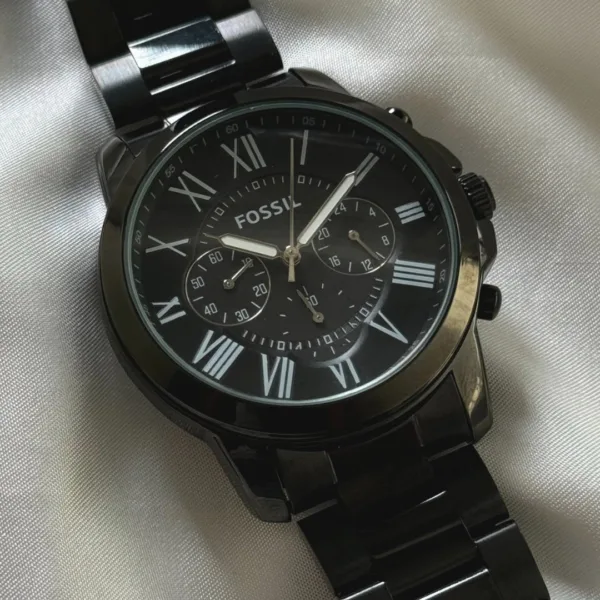Fossil-FS4832 (Chronograph Watch) – Black