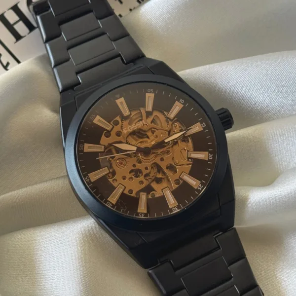 Fossil-Everett (Automatic Watch) – Black