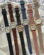 Fossil-Harlow (Analog Watch) – White Dial / Black Strap