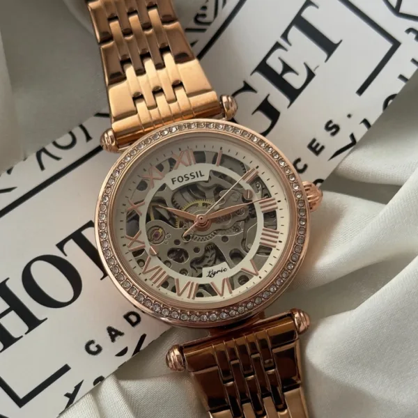 Fossil-Lyric (Automatic Watch) – Rose Gold