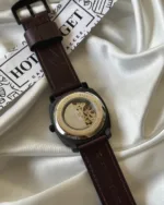 Fossil-ME3253 (Automatic Watch) – Black Dial / Brown Strap