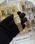 Fossil-Raquel (Analog Watch) – White Dial / Gold & Silver Strap